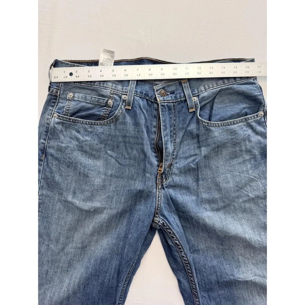 Levi's 527 Jeans Mens 34x34 Blue Medium Wash Bootcut Leg Denim Pants Casual